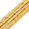 Electroplated Synthetic Non-Magnetic Hematite Beads Strands G-U003-15A-1