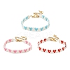 3Pcs 3 Colors Glass Seed Beaded Bracelets for Women BJEW-MZ00214-2