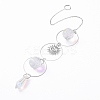 AB Color Plated Crystal Bullet Big Pendant Decorations HJEW-G019-03D-2
