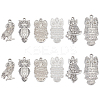 12Pcs 6 Style 304 Stainless Steel Pendants STAS-UN0024-59-2
