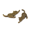 Alloy Kitten Cabochons LS-PALLOY-WH0072-73E-AB-2