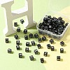 100Pcs Opaque Acrylic Beads SACR-YW0001-55-5