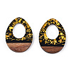 Opaque Resin & Walnut Wood Pendants RESI-TAC0021-67-3