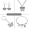 100Pcs 10 Styles Tibetan Style Alloy Pendants TIBEP-CJ0002-87-6