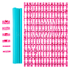 1 Bag Letters & Numbers PP Plastic Cookie Stamps DIY-SC0033-91-1