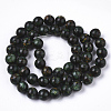 Assembled Synthetic Bronzite and Green Fluorite Beads Strands G-S366-048-2