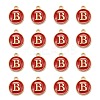Golden Plated Alloy Enamel Charms ENAM-S118-03B-2