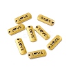 Tibetan Style Alloy Rectangle with Word Love Pendants LS-TIBEP-Q043-069AG-RS-5