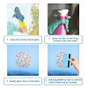 Waterproof PVC Colored Laser Stained Window Film Adhesive Stickers DIY-WH0256-073-3