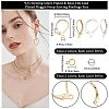 60Pcs 2 Colors Brass Leverback Earring Findings KK-CN0002-36-2