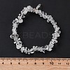 Unisex Chip Natural Quartz Crystal Beaded Stretch Bracelets BJEW-S143-16-6