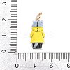 304 Stainless Steel Enamel Pendants STAS-F358-01G-15-3