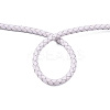 Braided Cowhide Leather Cord NWIR-N005-01R-6mm-4