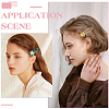4 Sets Iron Snap Hair Clips AJEW-SC0003-37A-01-5