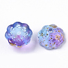 Two Tone Transparent Spray Painted Glass Beads LS-X-GLAA-N035-06A-G01-2