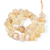 Natural Citrine(Heated) Beads Strands G-N347-18A-03-3