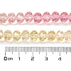 Transparent Painted Glass Beads Strands X1-DGLA-A034-T8mm-A09-3
