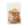 Halloween Theme Alloy Enamel & Resin European Dangle Charms PALLOY-FZ00014-6