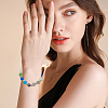 40Pcs 10 Colors  Transparent Glass Beads GLAA-DR0001-01-6