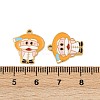 304 Stainless Steel Enamel Pendants STAS-C137-05A-G-3