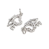 Brass Micro Pave Cubic Zirconia Pendants KK-A269-55P-2