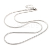 201 Stainless Steel Round Snake Chain Necklaces for Women LS-NJEW-G140-06D-P-1-1