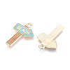 Beach Theme Alloy Enamel Pendants LS-ENAM-T022-33J-2