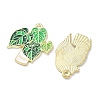 Green Plants and Potted Plants Alloy Enamel Pendants ENAM-P266-01B-G-2