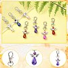 40Pcs 8 Colors Angel Plastic Pearl Pendant Decoration HJEW-CJ00062-3