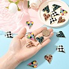 5Pcs Rack Plating Alloy Enamel Pendants ENAM-YW0006-59-5