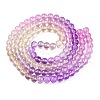 Baking Paint Transparent Glass Beads DGLA-M001-8mm-09-3