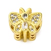 Rack Plating Brass Micro Pave Cubic Zirconia European Beads KK-Z081-14-1