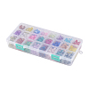 Spray Painted Crackle Glass Beads CCG-JP0001-01-2