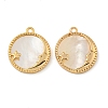 Brass Shell Pendants KK-N254-115G-1