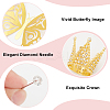 Alloy Rhinstone Crowns Cake Topper DIY-AN0001-30-3