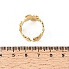 5Pcs 304 Stainless Steel Open Cuff Rings for Women RJEW-K313-11G-5