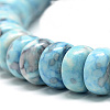 Synthetic Ocean White Jade Beads Strands G-S257-5x10mm-02-3