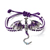 Pterosaur Alloy Enamel & Rhinestones Link Bracelets BJEW-A165-01A-4