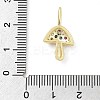Brass Micro Pave Cubic Zirconia Pendants KK-S514-04F-G-3