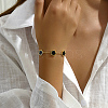 201 Stainless Steel Cable Chain Bracelets with Lobster Claw Clasp CK5419-2-2