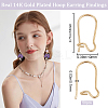 50Pcs Brass Hoop Earring Findings FIND-BBC0003-28-2