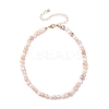 Vintage Natural Pearl Beaded Necklace for Women NJEW-JN03787-01-1