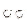 Brass Stud Earring Findings KK-Z126-19P-1