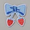 Bowknot Self Adhesive Computerized Embroidery Cloth Iron on/Sew on Patches DIY-WH0723-040C-1