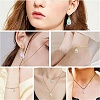 40Pcs 4 Colors Rainbow Iridescent Plating Acrylic Pendants MACR-CJ0001-59-7