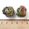 Natural UnakiteCarved Figurines DJEW-L023-C06-3