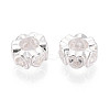 925 Sterling Silver Clear Cubic Zirconia Spacer Beads STER-N016-118S-3