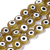 Handmade Evil Eye Lampwork Beads Strands LAMP-S191-02C-07-2