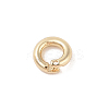 Brass Locking Jump Rings KK-S369-01G-01-2