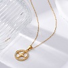 304 Stainless Steel Crystal Rhinestone Helm Pendant Necklaces LS-NJEW-Z057-02B-G-3